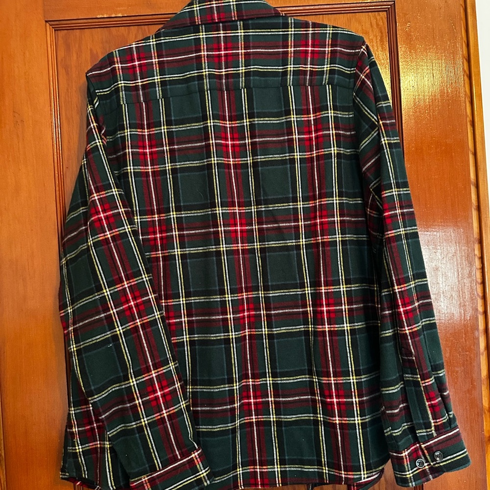 L.L. Bean women’s scotch plaid flannel shirt - Picture 3 of 7
